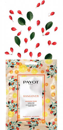 PAYOT Morning mask HANGOVER Тканевая маска с детокс-эффектом для сияния кожи, 1шт. 