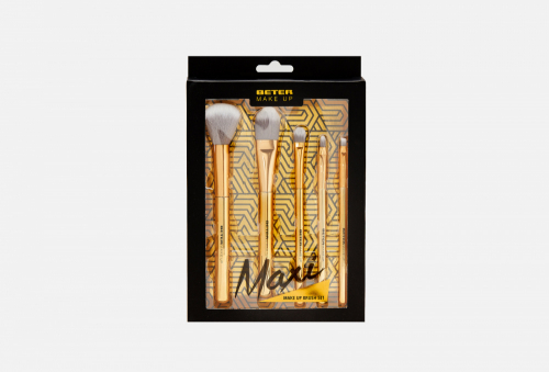 BETER Maxi Kit Make Up Brushes Gold Edition Набор кистей для макияжа, 1 шт. 