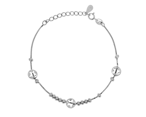 Браслет из серебра без вставки, ТФБ-96