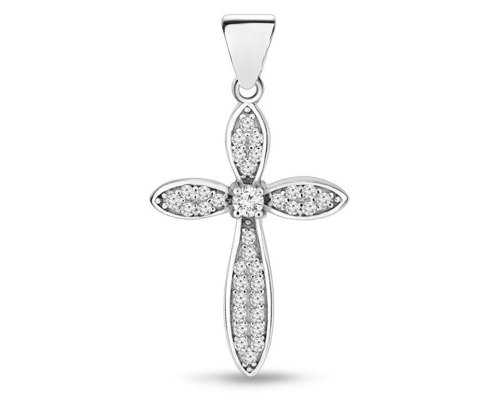 Подвеска из серебра куб.циркон., Тцп119