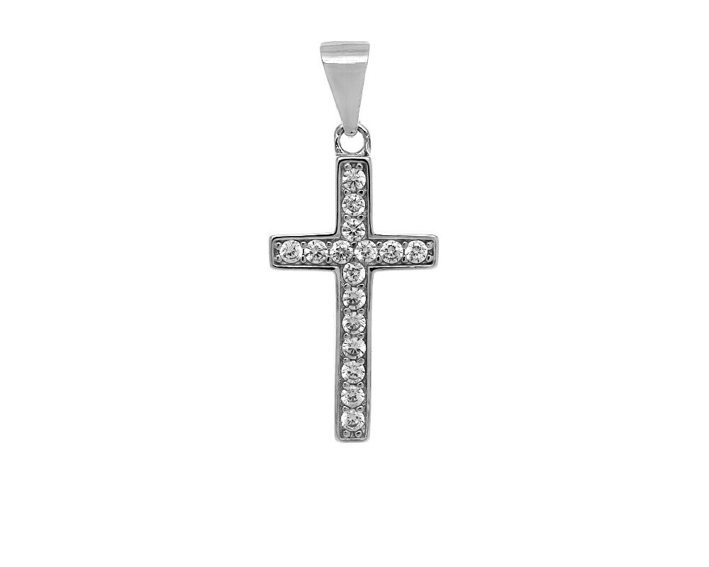 Подвеска из серебра куб.циркон., Тцп143