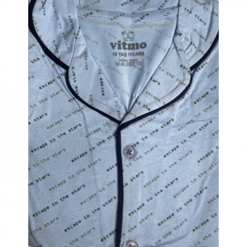 42262-1 Пижама на пуговицах для мальчиков Vitmo
