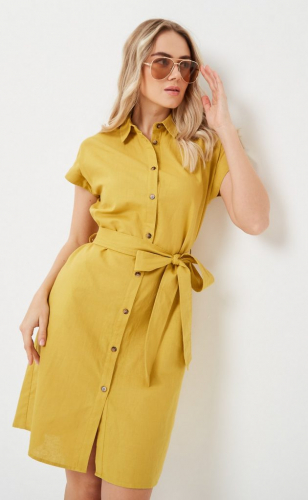 Платье F212-0322-1 mustard Fine Joyce