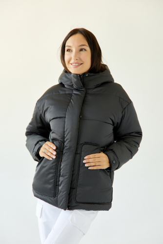 Куртка женская зимняя 25404 (графит)