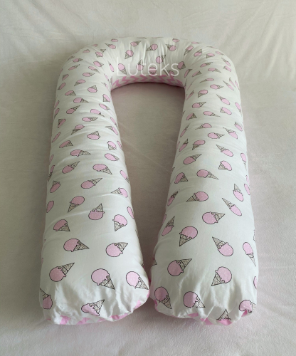 Подушка для беременных Бязь- Розовое мороженное