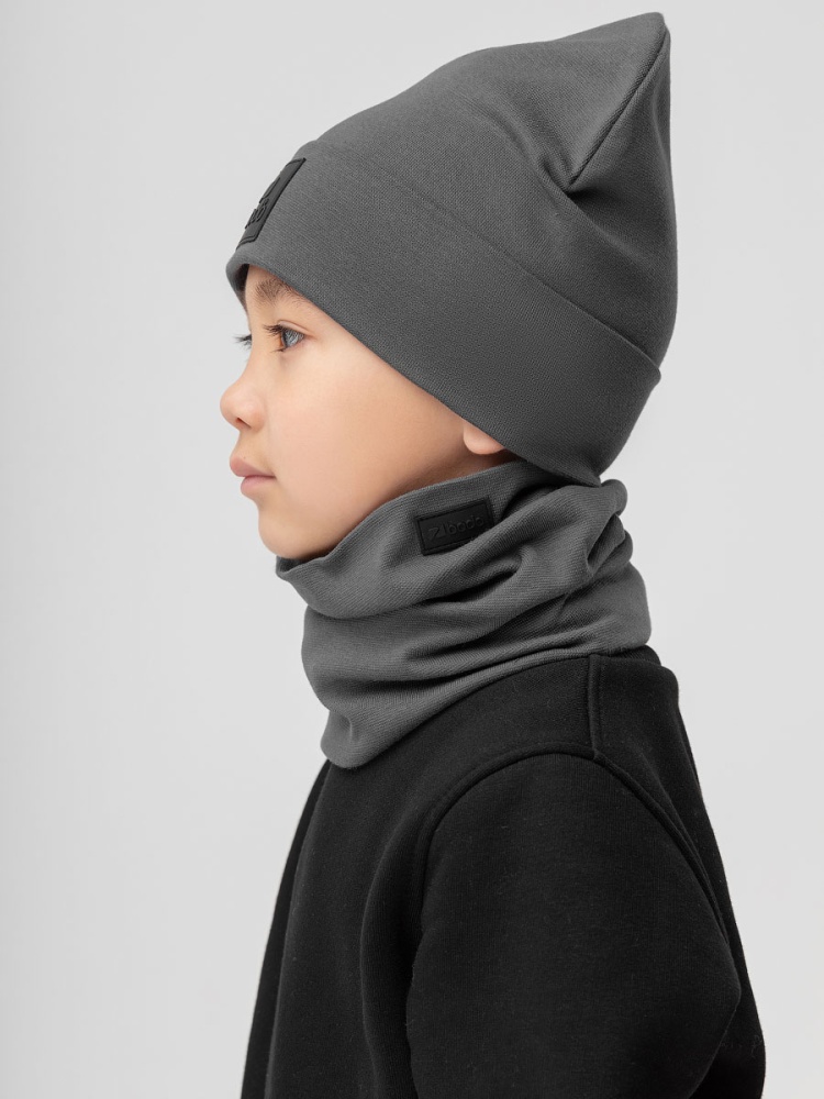 Комплект (шапка, снуд) 13-150MU; серый