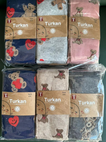Колготки детские Turkan мишки сердечки Т035