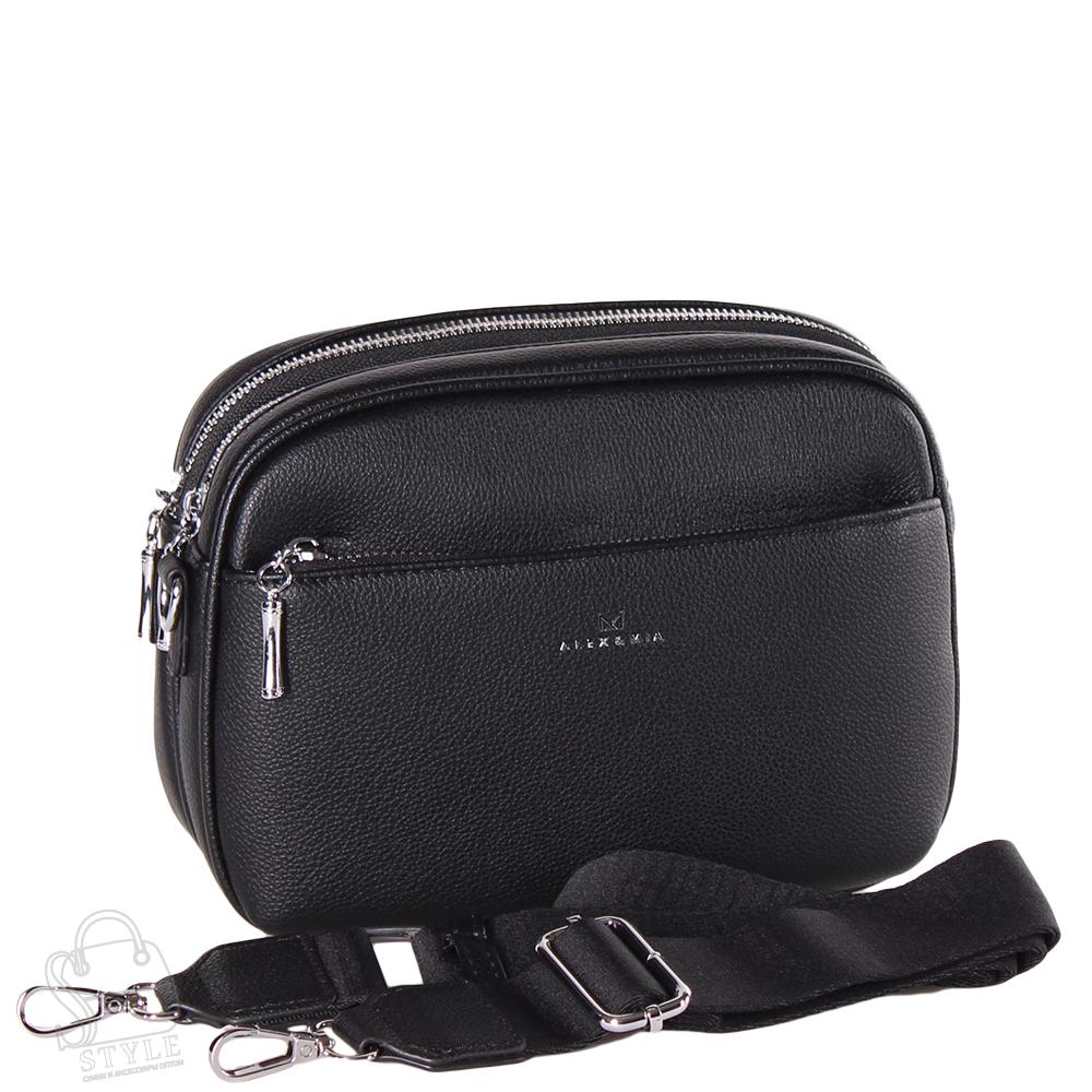 Сумка женская 8394ACD black Alex&Mia в Новосибирске