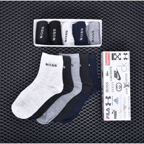 Подарочный набор мужских носков Boss р-р 42-48 (5 пар) арт 3814