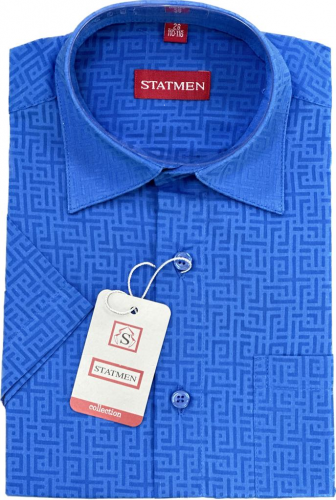 Рубашка для мальчика STATMEN арт.9.1-1 синий