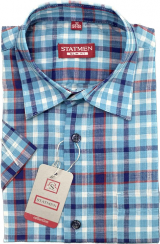 Рубашка для мальчика STATMEN арт.9.100-2 клетка