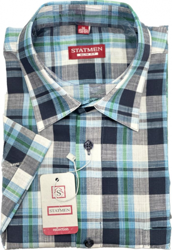 Рубашка для мальчика STATMEN арт.9.100-3 клетка