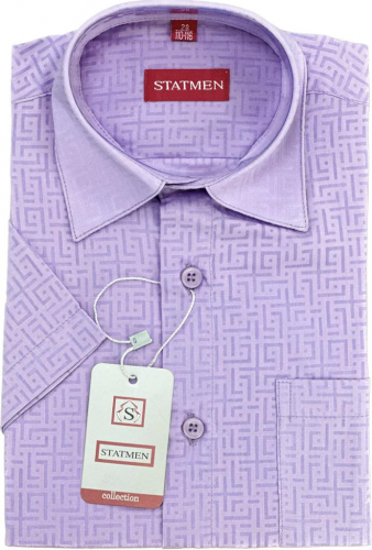 Рубашка для мальчика STATMEN арт.9.1-1 фиолетовый