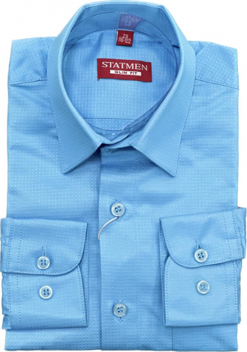 Рубашка для мальчика STATMEN арт.9.7078 голубой