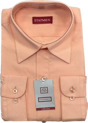 Рубашка для мальчика STATMEN арт.9.64 коралл