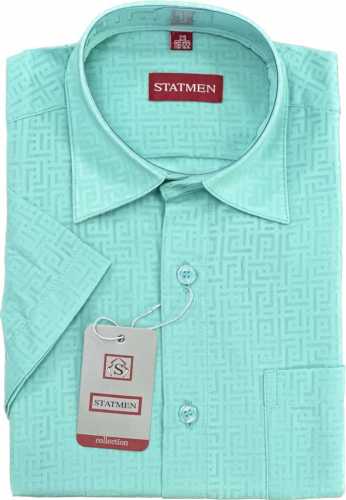 Рубашка для мальчика STATMEN арт.9.1-1 бирюза