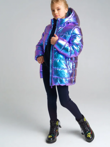 3247 р.  4413 р.  Куртка текстильная с полиуретановым покрытием для девочек