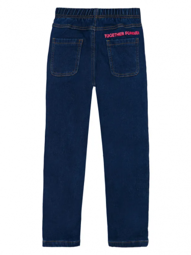 1185 р.  1900 р.  Брюки текстильные джинсовые утепленные флисом для девочек