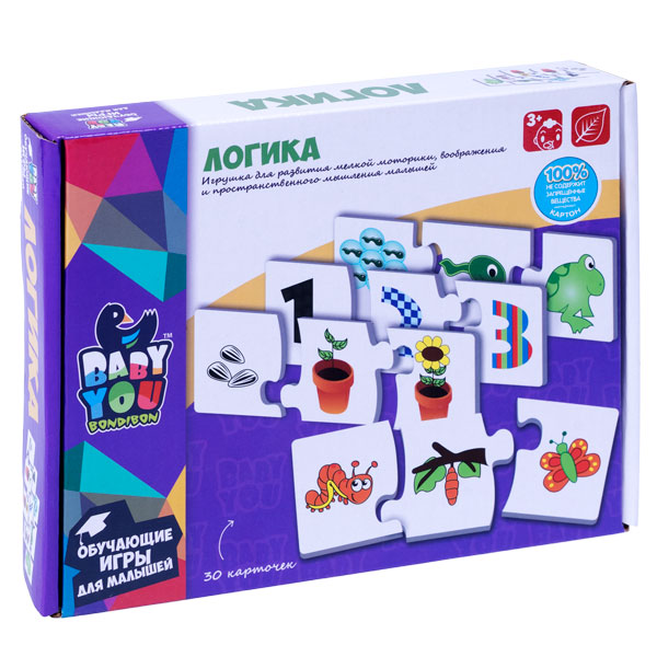 Пазл ЛОГИКА, Bondibon, BOX