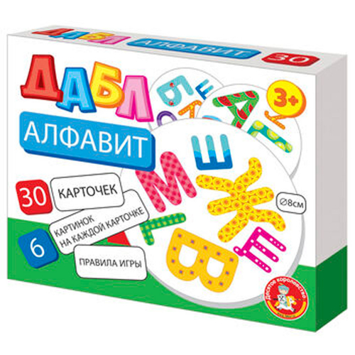 Игра Дабл Алфавит 30 карточек 04679 в Нижнем Новгороде
