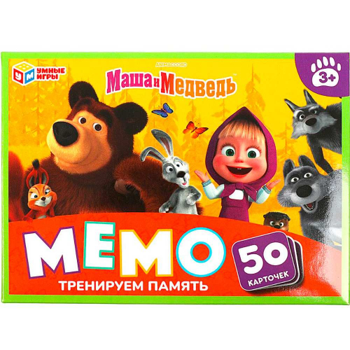 Игра Умка Маша и медведь. Тренируем память.МЕМО.50 карточек 4650250551478 в Нижнем Новгороде