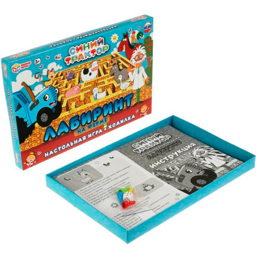 Игра настольная Умка Лабиринт на ферме.Синий трактор.Игра-ходилка 4680107940841 в Нижнем Новгороде