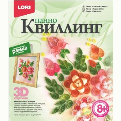 Набор для творчества Квиллинг Панно Пышные цветы Квл-011 Lori  в Нижнем Новгороде