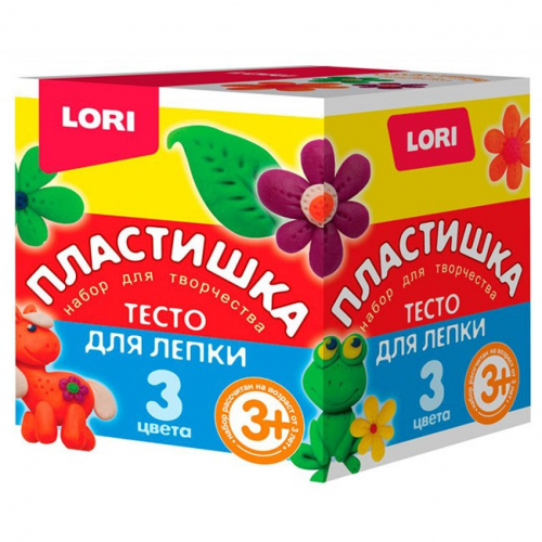 Набор для творчества Тесто для лепки №16 3 цв. по 70 гр. Тдл-019 Lori в Нижнем Новгороде