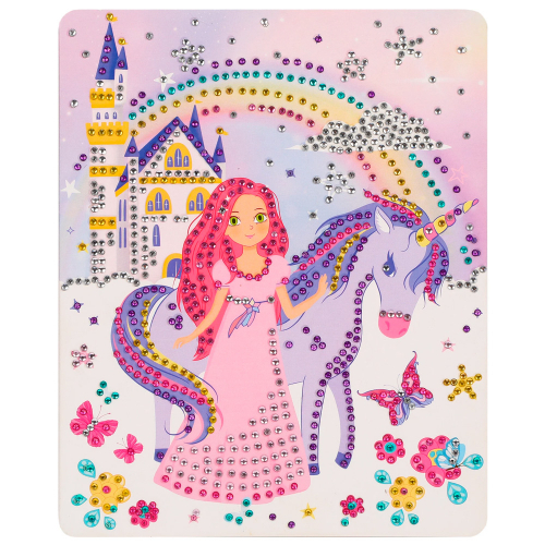 Набор ДТ Алмазная мозаика «Принцесса с единорогом» 17*21см 70018. в Нижнем Новгороде