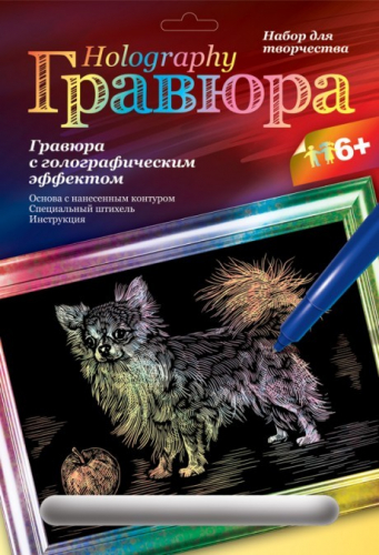 Набор для творчества Гравюра Чихуахуа с голографическим эффектомик Гр-125 Lori в Нижнем Новгороде