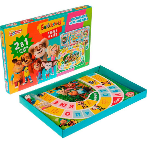 Игра настольная Умка Азбука и счёт.Ходилка 2 в 1.Барбоскины 4650250518396 в Нижнем Новгороде