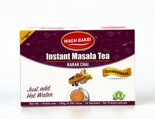 ВАГХ БАКРИ-Растворимый Масала чай 140г (без сахара) /WAGH BAKRI-Masala unsweetened instant tea 140g