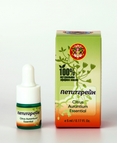 Петигрейн (эфирное масло) / Citrus aurantium essential / 5 мл / стекло / Prana Healing / LALITA™