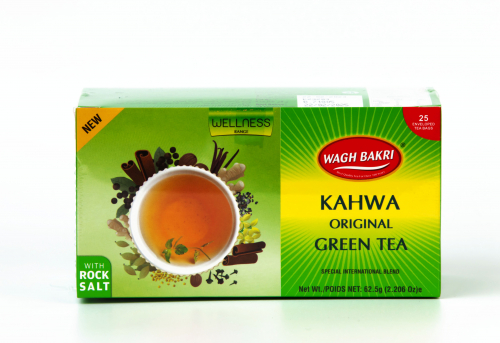 ВАГХ БАКРИ-Зеленый чай оригинальный Кахва 62,5г(25пак)/WAGH BAKRI- Green tea Kahwa original 62,5g(25 bags)
