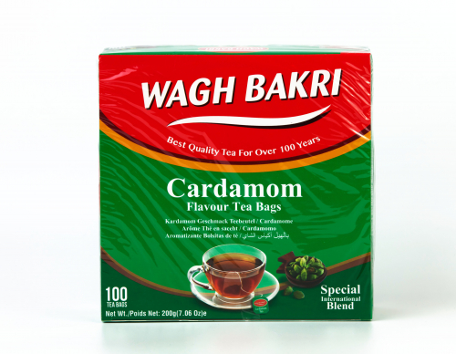 ВАГХ БАКРИ-Черный чай с кардамоном 200г(100пак)/WAGH BAKRI- Cardamon tea 200g(100 bags)
