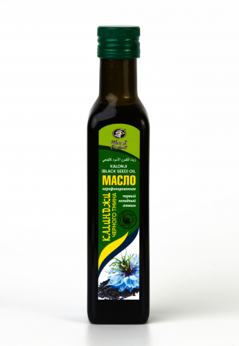 Масло черного тмина пищевое нерафинированное /  Kalonji (Black seed) Oil / 250 мл / стекло / Marc Ji Products™