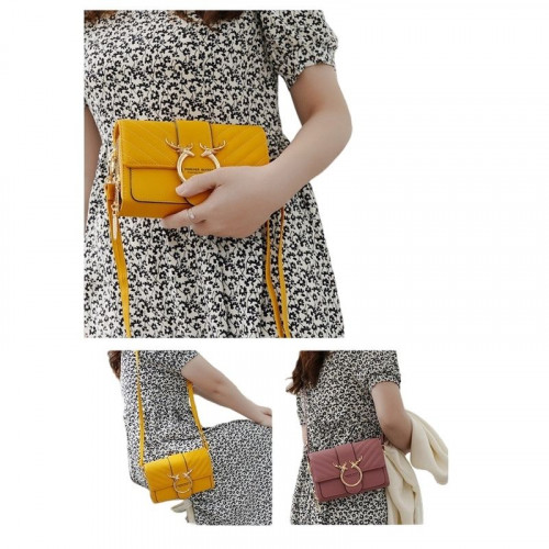 Женская кожаная сумка C270-9 YELLOW