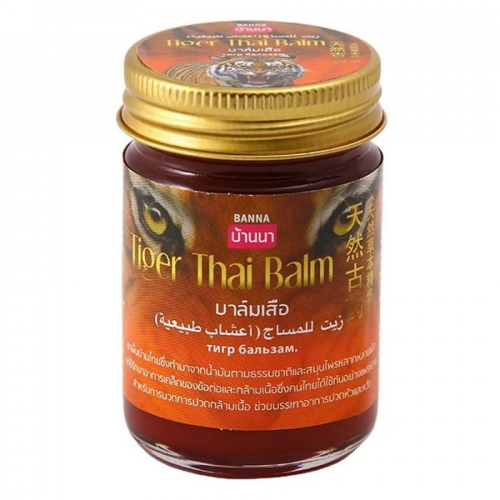 Banna Тигровый черный бальзам / Tiger Thai Balm, 50 г