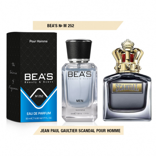 Мужская парфюмерия   Парфюм Beas 50 ml M 252 Jean Paul Gaultier Scandal Pour Homme