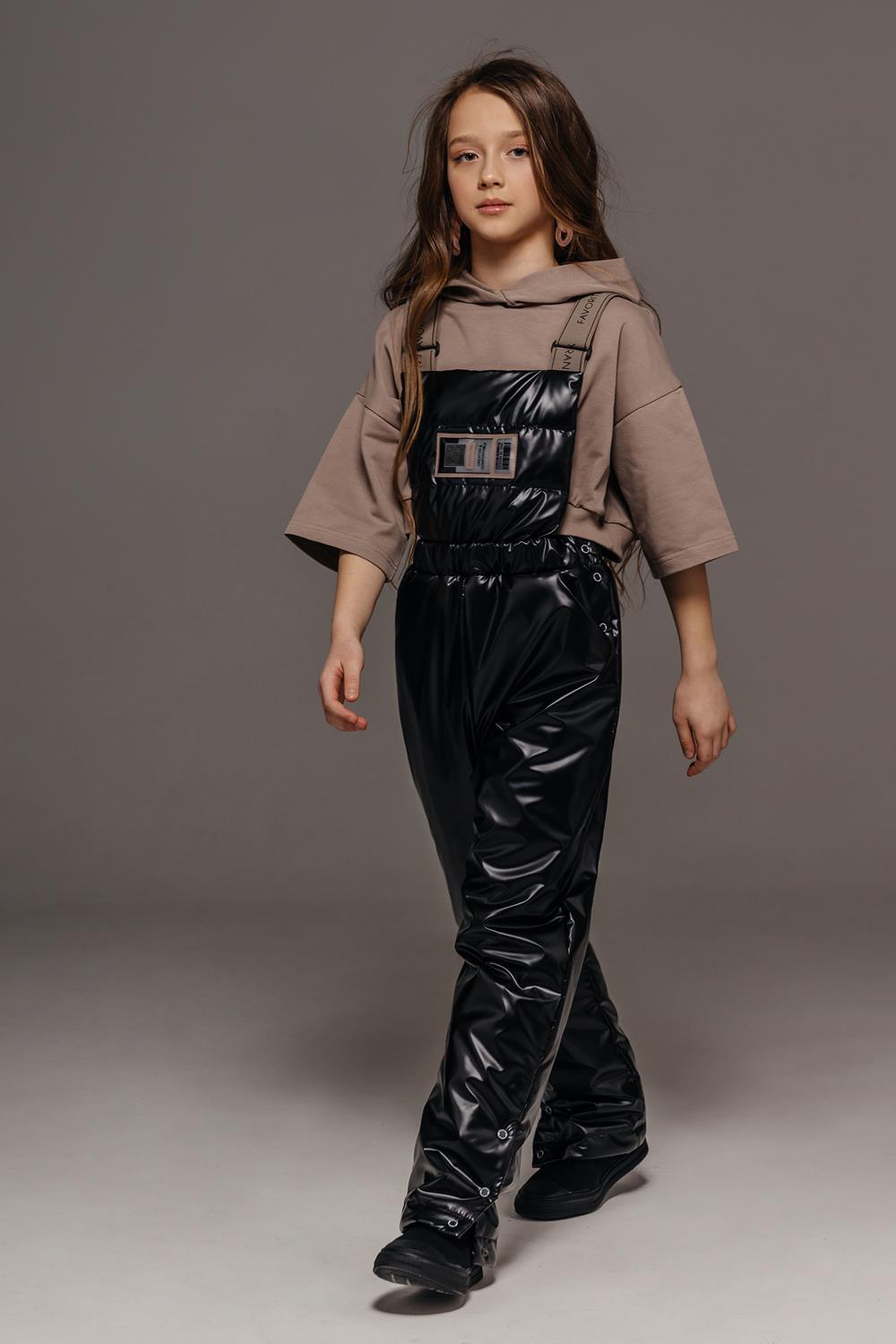 ЗС-980 Полукомбинезон д/девочки(черн/беж 98 р.)