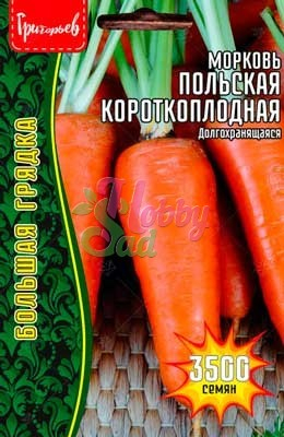 Морковь Польская Короткоплодная (долгохранящаяся) (5000 шт) ЭКЗОТИКА