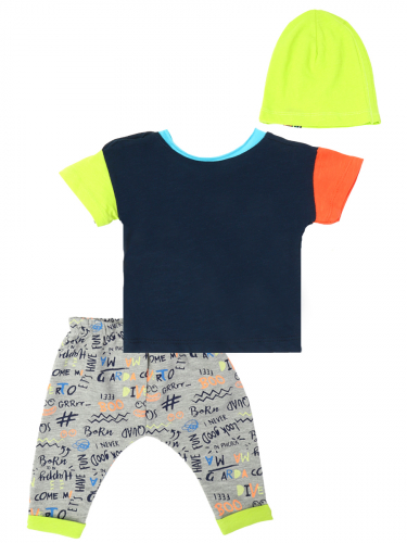 Комплект для мальчика: футболка, штанишки и шапочка HP1253