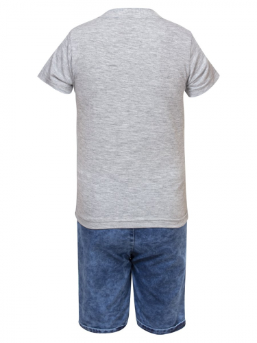 Комплект для мальчика: футболка и джинсовые шорты AK2584