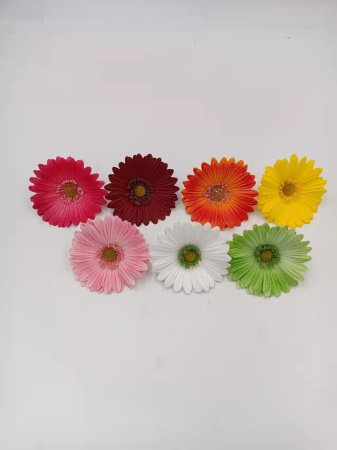 Цветок искусственный Гербера 43 см бордовый / 1501 /уп 56/560/ латэкс