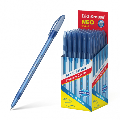 Ручка шариковая ErichKrause® Neo® Original, цвет чернил синий (в коробке по 50 шт.)