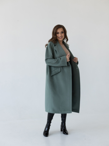 Пальто женское демисезонное 24710 (олива)