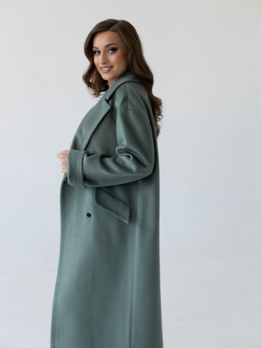 Пальто женское демисезонное 24710 (олива)