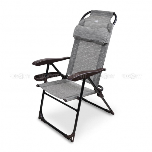 Кресло - шезлонг складное,БАМБУК, 8 положений спинки, съем. подголов, подстакан, размер 750*700*1090 мм, макс.нагрузка 120кг арт. КШ2/4 NIKA [1]