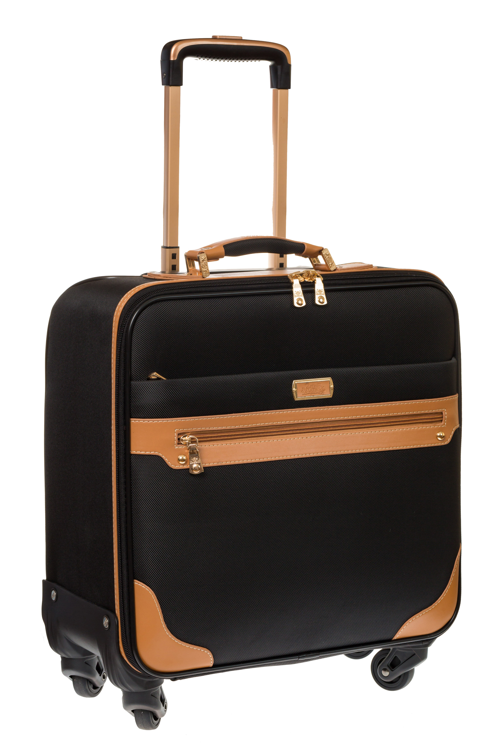 кейс-пилот rion 423 черный 16 дюймов. 16 чемоданов. чемодан-пилот на 2х колесах rion а423 black. чемодан из полиуретана. 16 чемоданов.