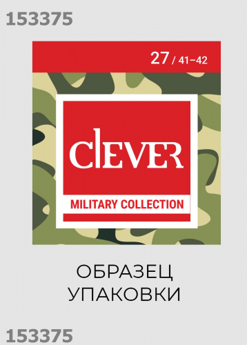 CLE Носки муж К100Л/1 хл+л 23ф